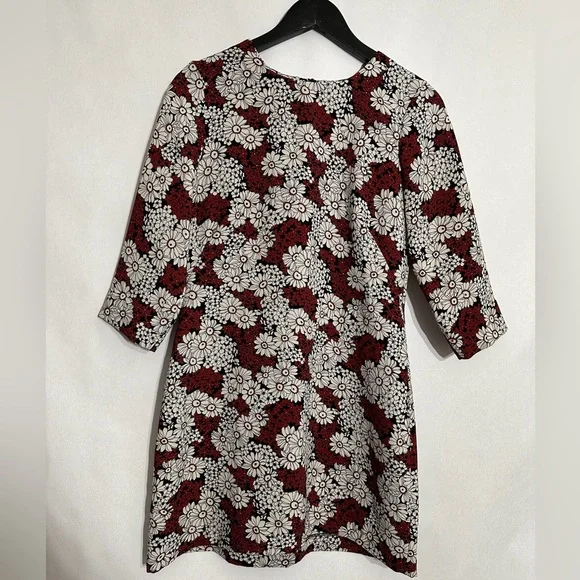 Zara Woman Red Black White Floral Daisy Mini Dress Size Medium Blogger Favorite - Picture 10 of 13